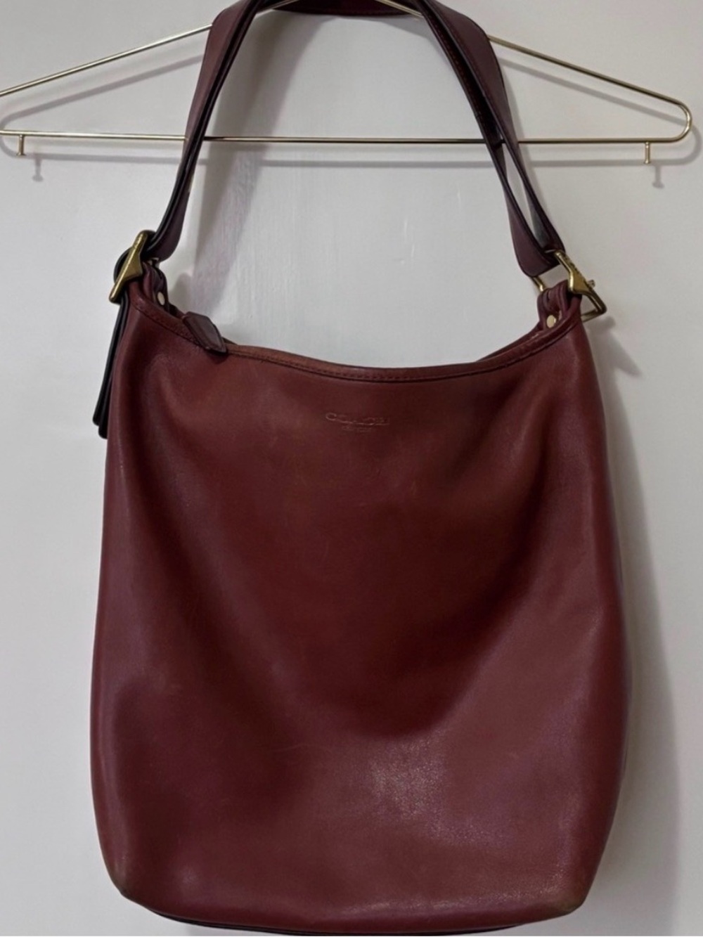 Coach| 2012 Legacy’ Brown/Gold Smooth Leather Satchel Duffle Purse 9889